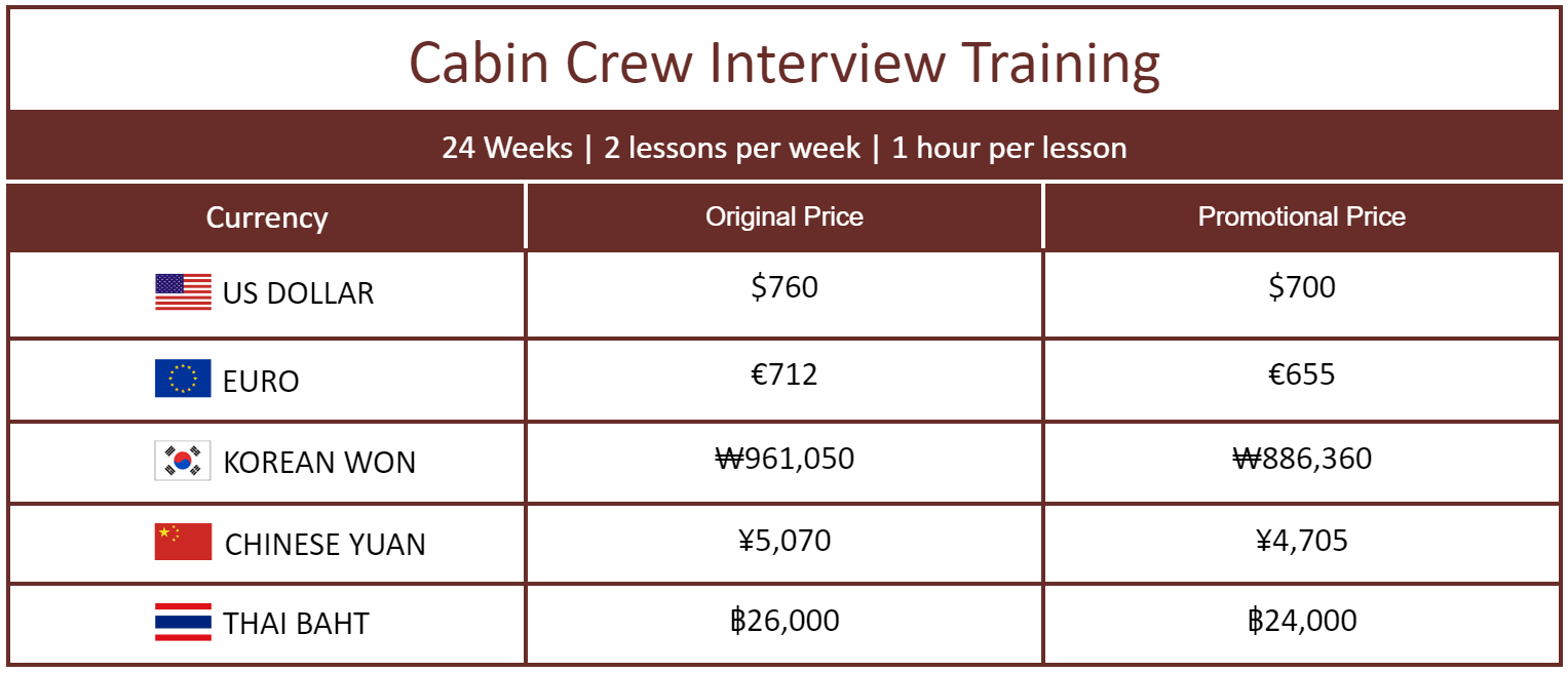 Cabin Crew Interview Training